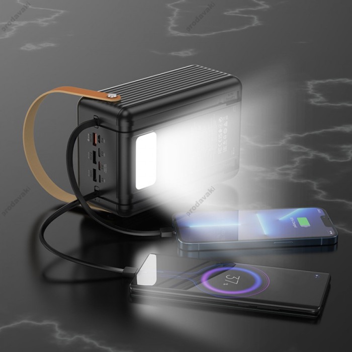 Повербанк портативний акумулятор Power bank BOROFONE BJ32 Terra 22.5W+PD20W 80000mAh Black