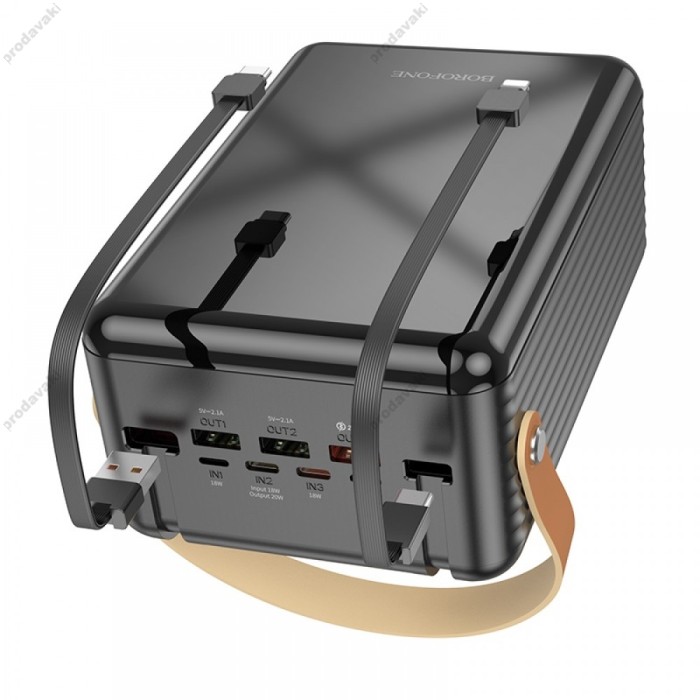 Повербанк портативний акумулятор Power bank BOROFONE BJ32 Terra 22.5W+PD20W 80000mAh Black