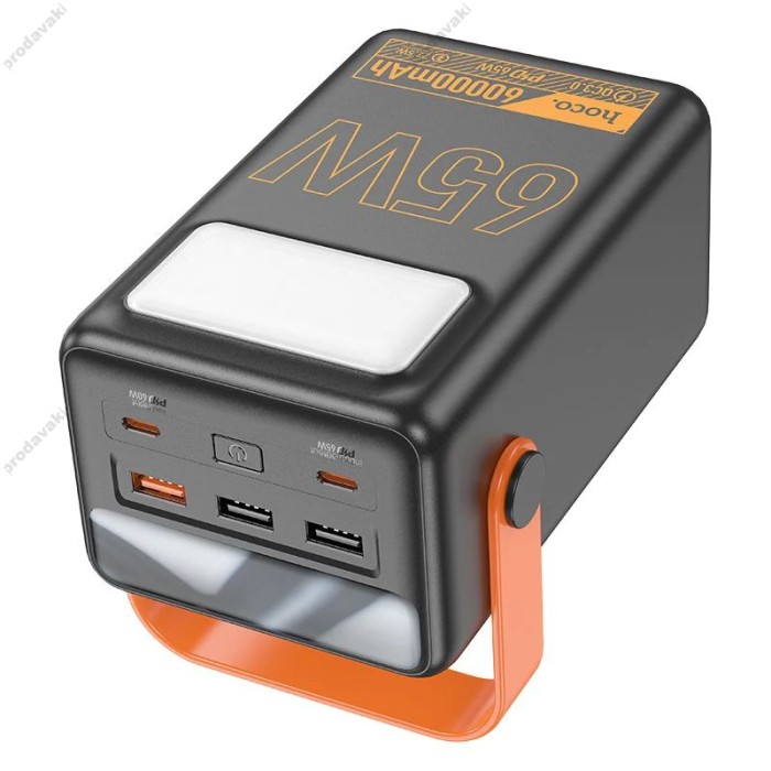 Повербанк портативний акумулятор Power bank Hoco J110A Powerful PD65W 60000 mAh Black