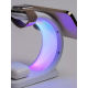 Бездротова зарядка стенд T17 3 IN 1 MagSafe RGB Light (iPhone, iWatch, AirPods) White