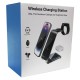 Бездротова зарядка стенд 3 in 1 Y93 Ultra-Thin Smart Pure Metal WL 15W Sierra Blue