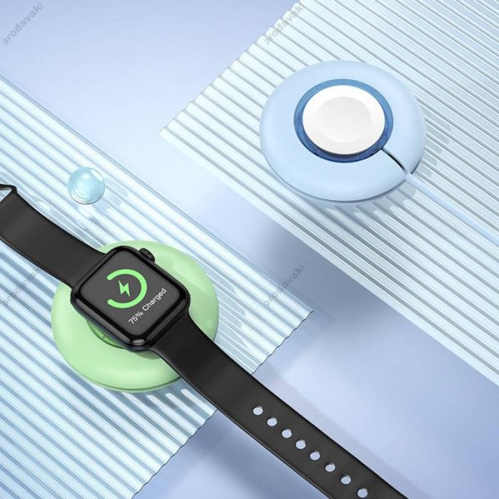 Зарядний пристрій для Apple Watch HOCO CW51 Wireless charger for iWatch Blue
