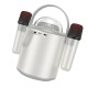 Портативная колонка Bluetooth HOCO BS59 Pearlescent BT speaker with mic 10W Cold Gray
