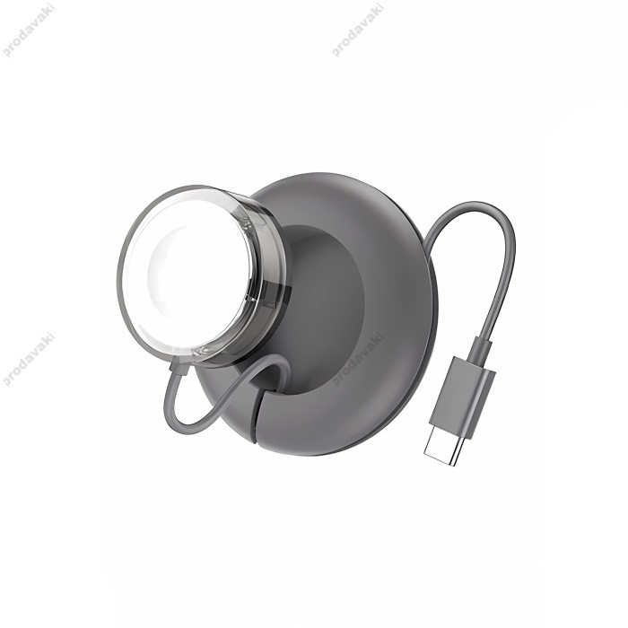 Зарядний пристрій для Apple Watch HOCO CW51 Wireless charger for iWatch Gray