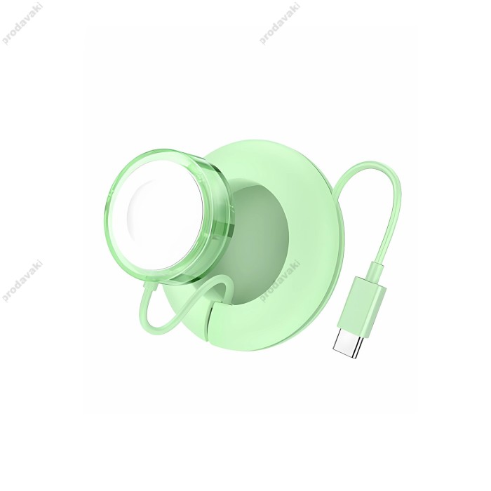 Зарядний пристрій для Apple Watch HOCO CW51 Wireless charger for iWatch Green