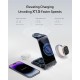 Бездротова зарядка стенд 3 in 1 Y93 Ultra-Thin Smart Pure Metal WL 15W Sierra Blue