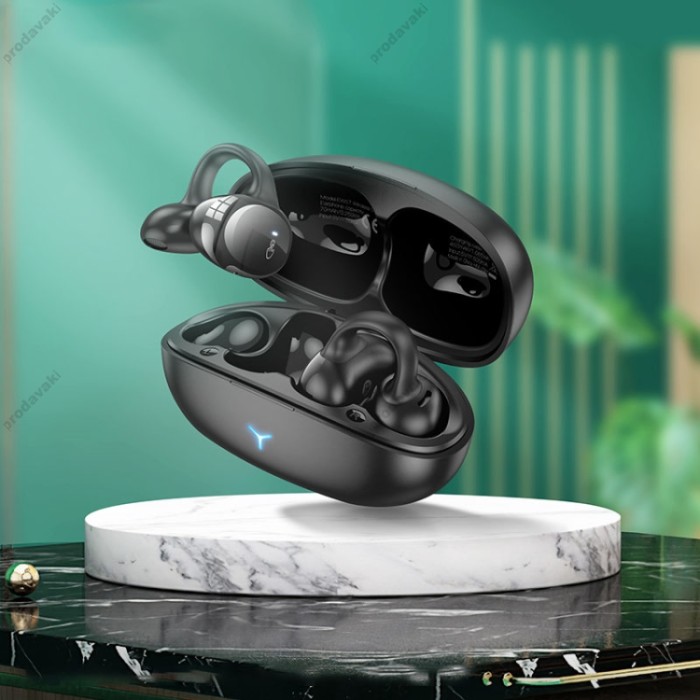Бездротові Bluetooth навушники HOCO EW57 Auspicious clip-on true wireless headset BT 5.3 Black