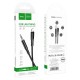 Кабель (подовжувач) AUX Hoco UPA18 Jack 3.5mm - Lightning 1m Black