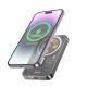 Повербанк портативний акумулятор Power bank Hoco Q14 MagSafe Ice Crystal magnetic PD 20W 5000 mAh Black