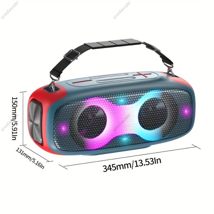Портативна колонка Bluetooth Hopestar A30 Party 55W Blue-red