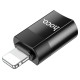 Перехідник Hoco UA17 Adapter Lightning To Type-C Black
