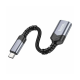 Перехідник Hoco UA24 Adapter OTG Type-C To USB Metal Gray