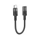 Перехідник Hoco U107 Adapter Type-C To Lightning Black