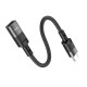 Перехідник Hoco U107 Adapter Type-C To Lightning Black