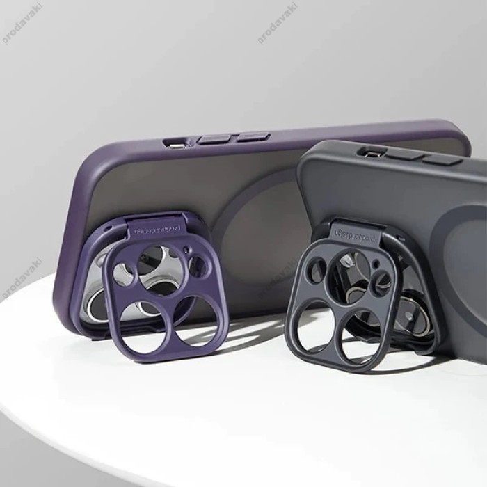 Чохол Stand Camera with MagSase iPhone 15 Pro Grey