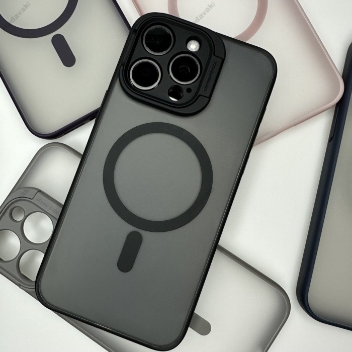 Чохол Stand Camera with MagSase iPhone 15 Pro Grey