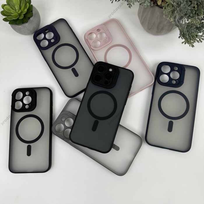 Чохол Stand Camera with MagSase iPhone 15 Pro Grey