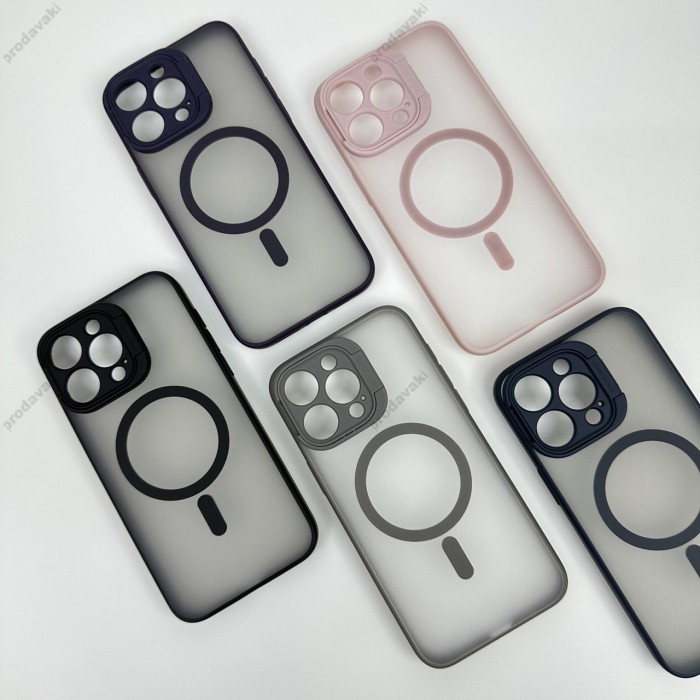 Чохол Stand Camera with MagSase iPhone 15 Pro Grey