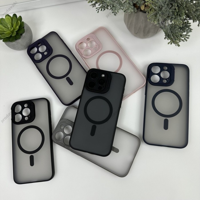 Чохол Stand Camera with MagSase iPhone 15 Pro Grey