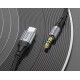 Аудіоадаптер Hoco UPA26 Cable Aux to Type-C 1m Black