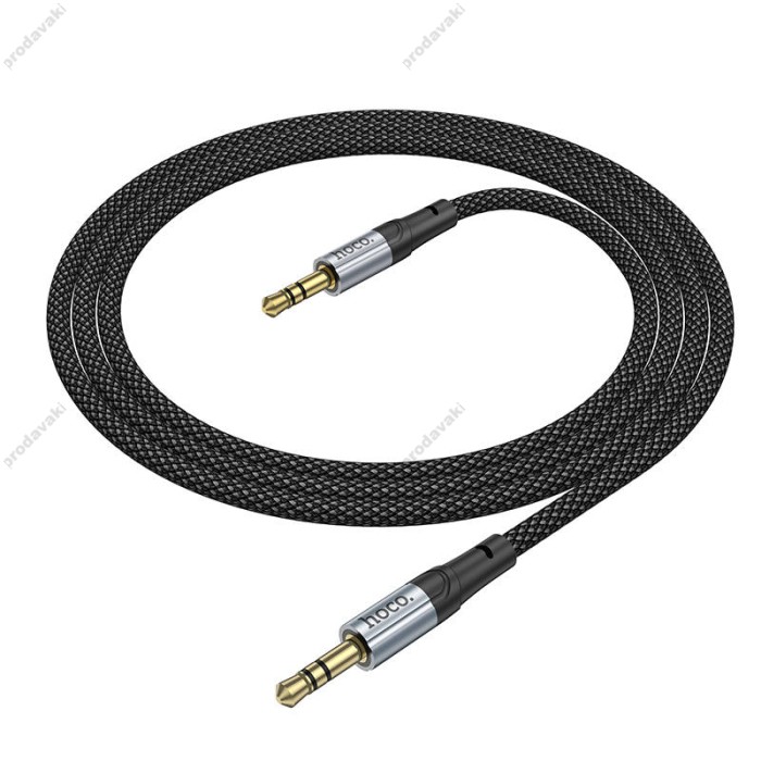 Кабель аудіо AUX кабель Hoco UPA26 Cable 1m Black