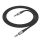 Кабель аудіо AUX кабель Hoco UPA26 Cable 1m Black