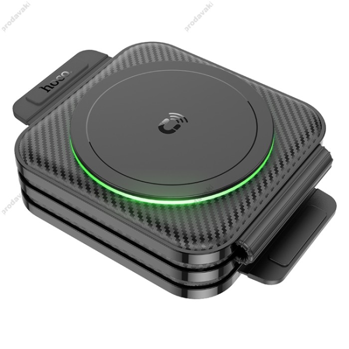 Бездротовий зарядний пристрій Hoco CQ4 Magnetic Wireless Charger 3 in 1 Black