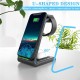 Бездротове заряджання стенд Smart 3 in 1 T3 Fast 15W (iPhone+Apple Watch+AirPods) Black