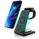 Бездротове заряджання стенд Smart 3 in 1 T3 Fast 15W (iPhone+Apple Watch+AirPods) Black