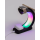 Бездротова зарядка стенд T17 3 IN 1 MagSafe RGB Light (iPhone, iWatch, AirPods) Black