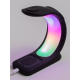 Бездротова зарядка стенд T17 3 IN 1 MagSafe RGB Light (iPhone, iWatch, AirPods) Black