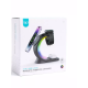 Бездротова зарядка стенд T17 3 IN 1 MagSafe RGB Light (iPhone, iWatch, AirPods) Black