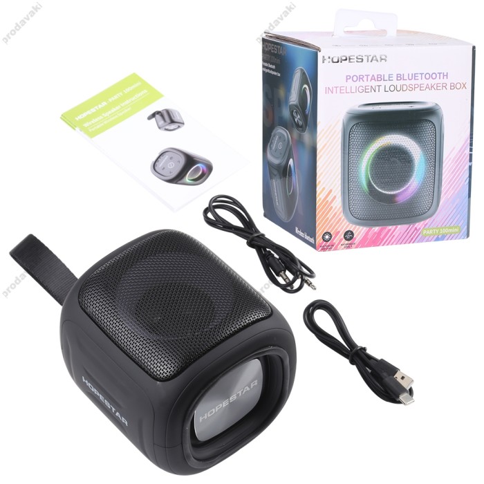 Портативна колонка Bluetooth Hopestar Party 100 Mini Black