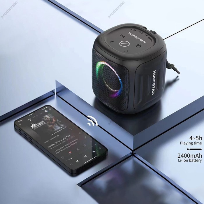 Портативна колонка Bluetooth Hopestar Party 100 Mini Black