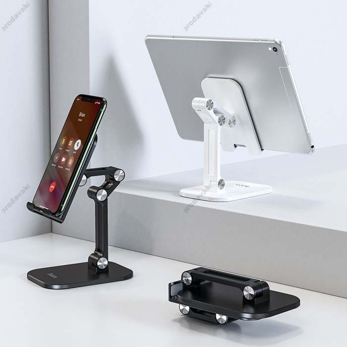 Настільний тримач Hoco PH34 Excelente double folding desktop stand (4,7 -13 ) Black
