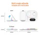 Бездротова зарядка стенд 4 IN 1 A06 RGB (iPhone, iWatch, AirPods, Clock) 30W FAST Black