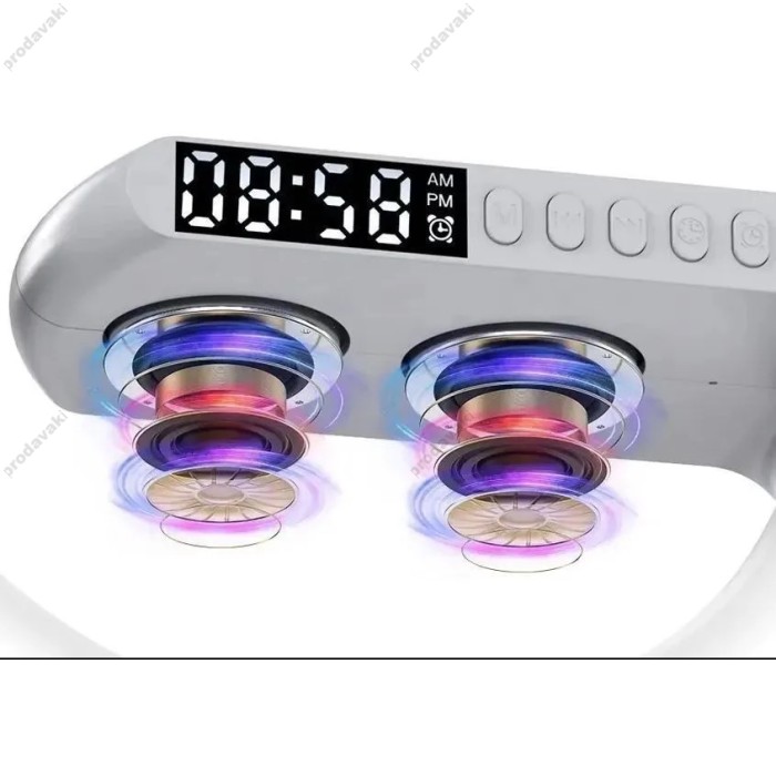 Бездротова зарядка стенд Колонка LED 6N9 RGB WIRELESS FAST CHARGE 15W Black