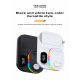 Бездротова зарядка стенд 4 IN 1 A06 RGB (iPhone, iWatch, AirPods, Clock) 30W FAST Black