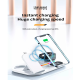 Бездротова зарядка стенд 4 IN 1 A06 RGB (iPhone, iWatch, AirPods, Clock) 30W FAST Black