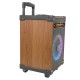 Портативна колонка Bluetooth система караоке HOCO HA2 Wave 2 микрофона Wooden