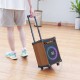 Портативна колонка Bluetooth система караоке HOCO HA2 Wave 2 микрофона Wooden