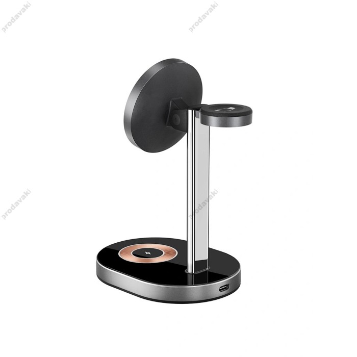 Бездротова зарядка Wiwu Wi-W003 Power Air 3 in 1 Wireless Charger