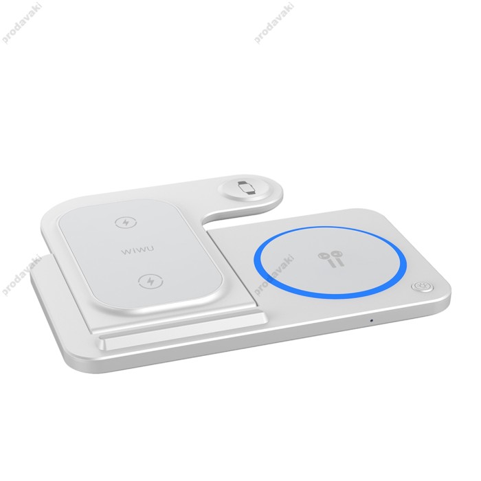 Бездротова зарядка Wiwu Wi-W020 Foldable Wireless Charger 3 in 1