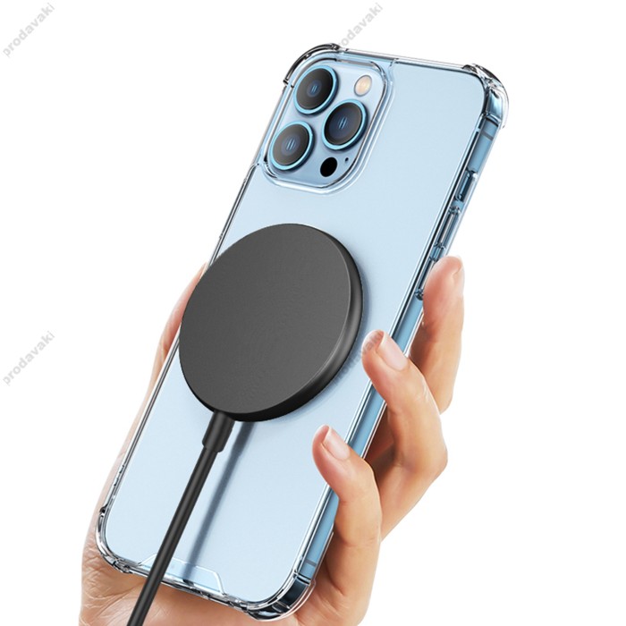 Бездротова зарядка Wiwu Wi-W007 Strong Magnetic Adsorption Wireless Charger 15W with MagSafe
