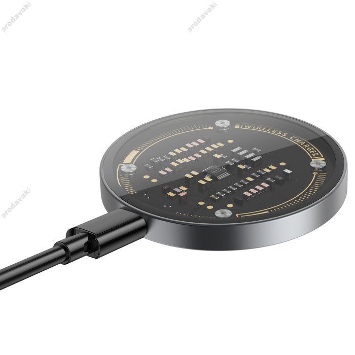 Бездротова зарядка Wiwu Wi-W008 Magnetic Wireless Charger 15W with MagSafe