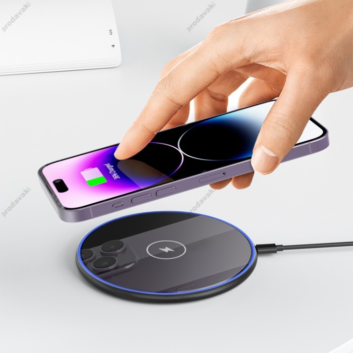 Бездротова зарядка Wiwu Wi-W012 Quantus 15W Wireless Charger