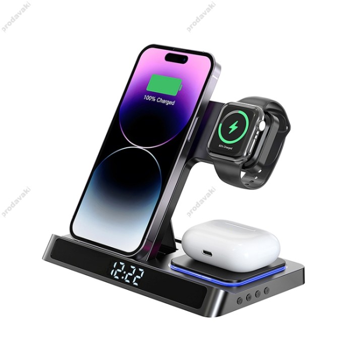 Бездротова зарядка Wiwu Wi-W006 Power Air 5 in 1 Wireless Charger