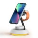 Бездротова зарядка Wiwu Wi-W002 Power Air 3 in 1 Wireless Charger