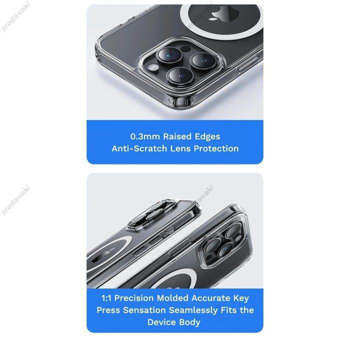Чохол для iPhone 15 Plus Rock Pure Magnet прозрачний