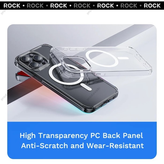 Чохол для iPhone 15 Plus Rock Pure Magnet прозрачний